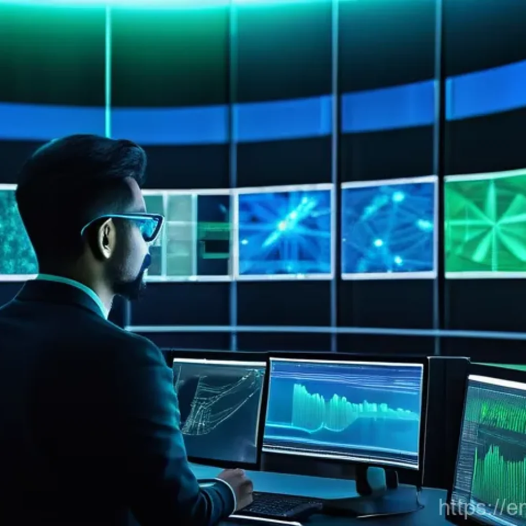 네트워크 실무와 AI 네트워크 기술의 융합 사례 - **AI Network Maestro Orchestrating a Digital Symphony:**
    A panoramic view of a sophisticated, fu...