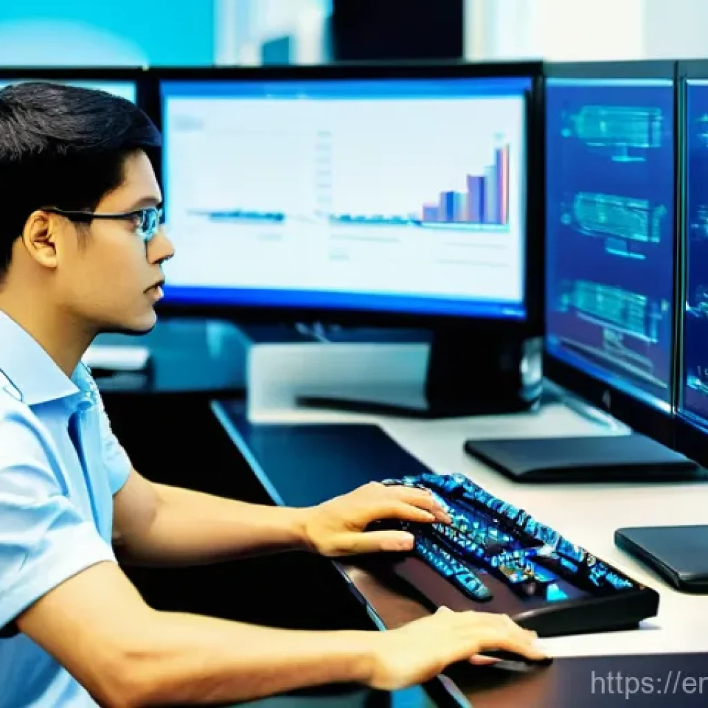 네트워크 실기 시험에서 실수하지 않는 비결 - **Prompt:** A focused network engineer, appearing to be in their late 20s to early 30s, of diverse e...