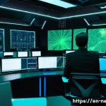 네트워크 실무에서 발생한 장애 대응 및 복구 사례 - **Image Prompt: The Digital Fort Knox - Proactive Network Vigilance**
    A wide-angle, highly detai...