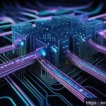 네트워크 필기 시험에서 출제된 주요 개념 정리 - A detailed, modern digital illustration of a network diagram showcasing packet switching versus circ...